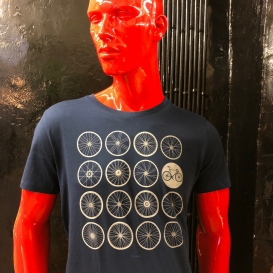 Wheels Navy t-shirt
